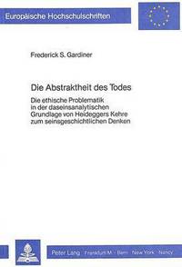 Book Cover for Die Abstraktheit Des Todes by Frederick S Gardiner