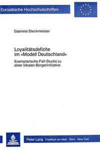 Book Cover for Loyalitatsdefizite Im «Modell Deutschland>> by Gabriele Steckmeister