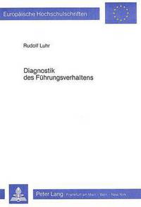 Book Cover for Diagnostik Des Fuhrungsverhaltens by Rudolf Luhr
