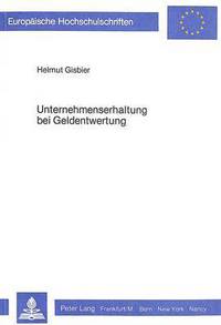 Book Cover for Unternehmenserhaltung Bei Geldentwertung by Helmut Gisbier