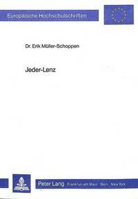 Book Cover for Jeder-Lenz by Erik MuellerSchoppen