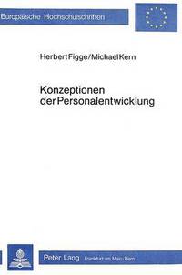 Book Cover for Konzeptionen Der Personalentwicklung by Michael Kern, Herbert Figge
