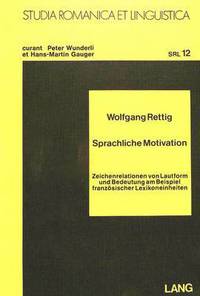 Book Cover for Sprachliche Motivation by Wolfgang Rettig