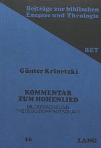 Book Cover for Kommentar Zum Hohenlied by Günter Krinetzki