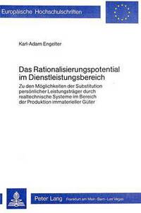 Book Cover for Das Rationalisierungspotential Im Dienstleistungsbereich by Karl-Adam Engelter