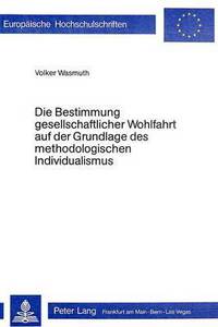 Book Cover for Die Bestimmung Gesellschaftlicher Wohlfahrt Auf Der Grundlage Des Methodologischen Individualismus by Volker Wasmuth