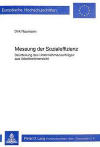 Book Cover for Messung Der Sozialeffizienz by Dirk Naumann