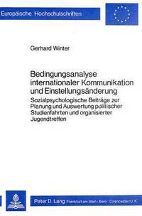 Book Cover for Bedingungsanalyse Internationaler Kommunikation Und Einstellungsanderung by Gerhard Winter