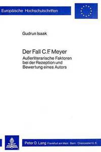 Book Cover for Der Fall C.F. Meyer by Gudrun Isaak