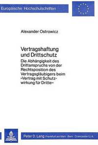 Book Cover for Vertragshaftung Und Drittschutz by Alexander Ostrowicz
