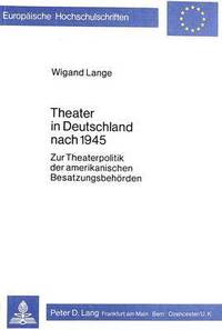 Book Cover for Theater in Deutschland Nach 1945 by Wigand Lange