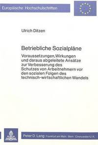 Book Cover for Betriebliche Sozialplane by Ulrich Ditzen