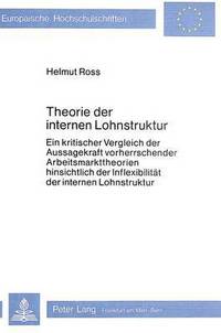 Book Cover for Theorie Der Internen Lohnstruktur by Helmut Ross