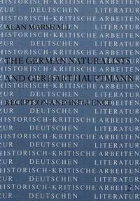 Book Cover for The German Naturalists and Gerhart Hauptmann by Alan Marshall