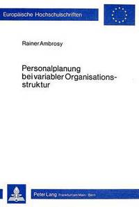 Book Cover for Personalplanung Bei Variabler Organisationsstruktur by Rainer Ambrosy