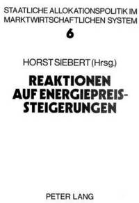 Book Cover for Reaktionen Auf Energiepreissteigerungen by Horst Siebert