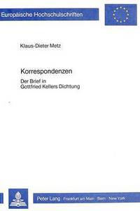 Book Cover for Korrespondenzen by KlausDieter Metz