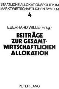 Book Cover for Beitrage Zur Gesamtwirtschaftlichen Allokation by Eberhard Wille