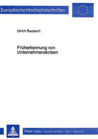 Book Cover for Fruherkennung Von Unternehmenskrisen by Ulrich Raubach