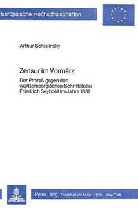 Book Cover for Zensur Im Vormarz by Arthur Schielinsky