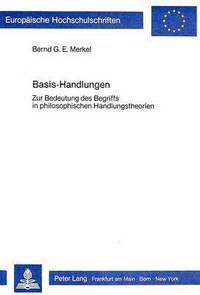 Book Cover for Basis-Handlungen by Bernd GE Merkel
