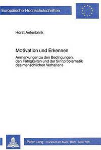 Book Cover for Motivation Und Erkennen by Horst Antenbrink