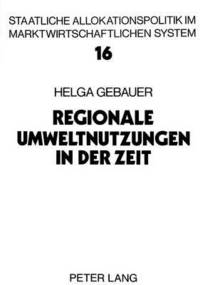 Book Cover for Regionale Umweltnutzungen in Der Zeit by Helga Gebauer