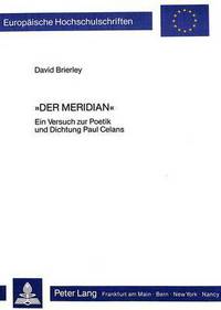 Book Cover for Der Meridian by David Brierley