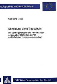 Book Cover for Scheidung Ohne Trauschein by Wolfgang Maus