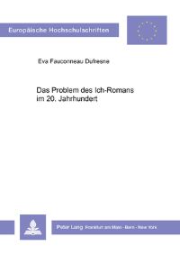 Book Cover for Das Problem Des Ich-Romans Im 20. Jahrhundert by Lynne Tatlock