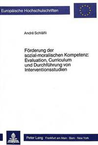 Book Cover for Forderung Der Sozial-Moralischen Kompetenz by André Schläfli