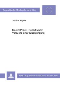 Book Cover for Marcel Proust, Robert Musil by Chris Rauseo