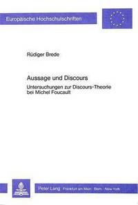 Book Cover for Aussage Und Discours by Ruediger Brede