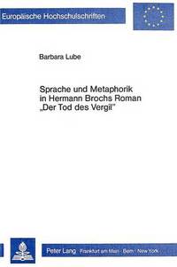 Book Cover for Sprache Und Metaphorik in Hermann Brochs Roman Der Tod Des Vergil by Barbara Lube