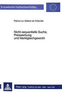 Book Cover for Nicht-Sequentielle Suche, Preiswerbung Und Marktgleichgewicht by 