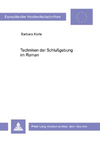 Book Cover for Techniken Der Schlussgebung Im Roman by Wolfgang Frisch