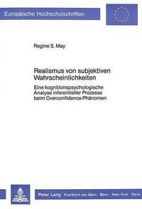 Book Cover for Realismus Von Subjektiven Wahrscheinlichkeiten by Regine S May