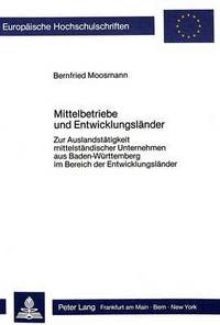 Book Cover for Mittelbetriebe Und Entwicklungslander by Bernfried Moosmann