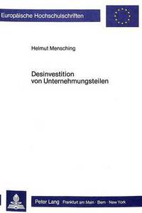 Book Cover for Desinvestition Von Unternehmungsteilen by Helmut Mensching