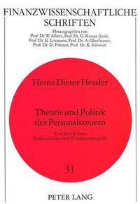 Book Cover for Theorie Und Politik Der Personalsteuern by Heinz Dieter Hessler