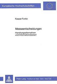 Book Cover for Messeentscheidungen by Kaspar Funke