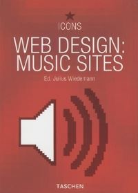 Book Cover for Web Design - Music Sites by Julius Wiedemann