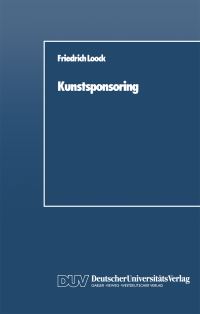 Book Cover for Kunstsponsoring by Friedrich Loock