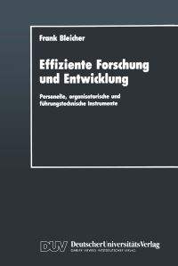 Book Cover for Effiziente Forschung Und Entwicklung by Frank Bleicher
