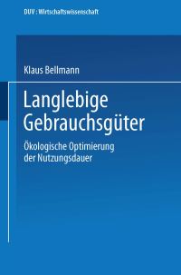 Book Cover for Langlebige Gebrauchsgüter by Klaus Bellmann