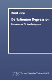 Book Cover for Deflationäre Depression by Daniel Stelter