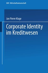 Book Cover for Corporate Identity Im Kreditwesen by Jan Pierre Klage