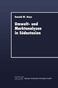 Book Cover for Umwelt- Und Marktanalysen in Südostasien by Donald M Raya