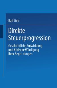 Book Cover for Direkte Steuerprogression by Ralf Lieb