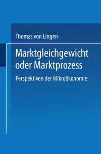 Book Cover for Marktgleichgewicht Oder Marktproze by Thomas von Lingen